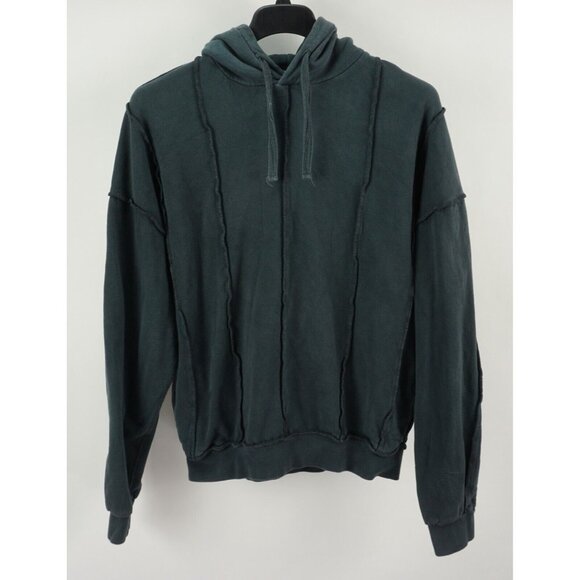 Sisters and Seekers Women's Size 10 Blue Distressed Avant Garde Cotton Hoodie - Picture 1 of 10